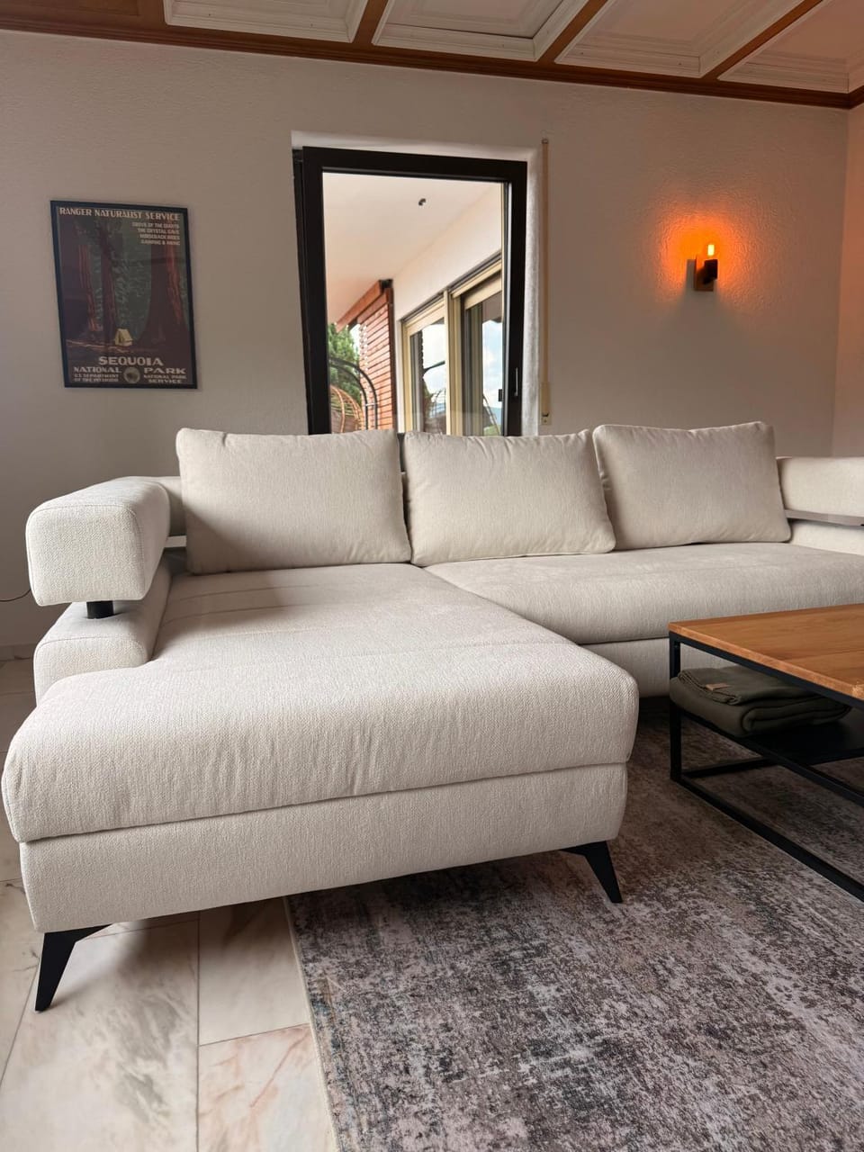 Living room, fireplace