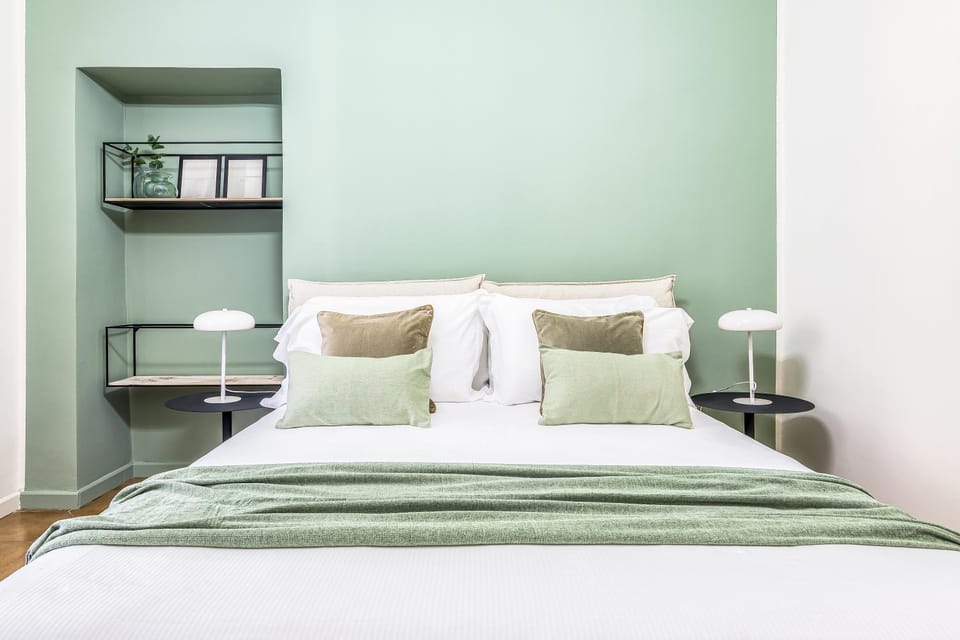 Bed, Decorative detail, Bedroom