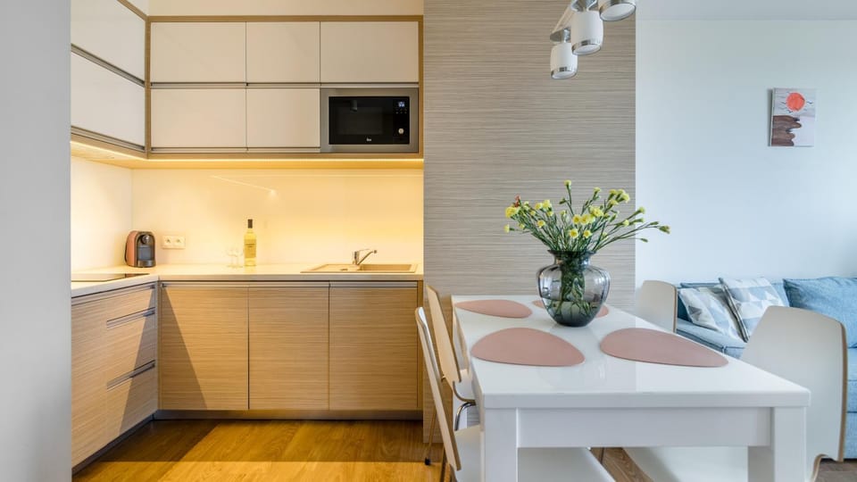 Kitchen or kitchenette, Dining area, stove