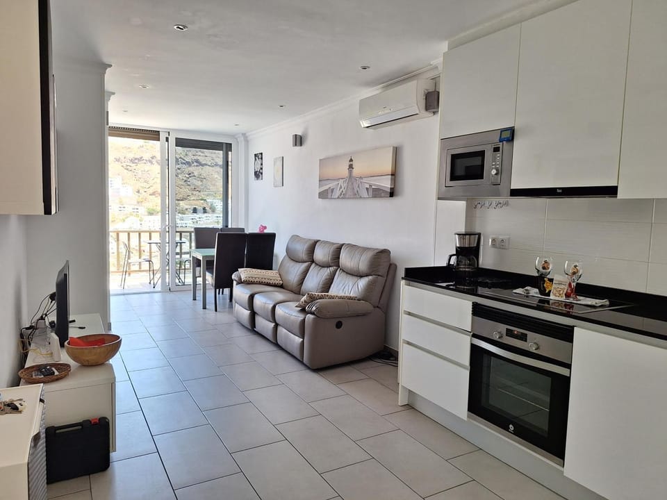 Living room, kitchen
