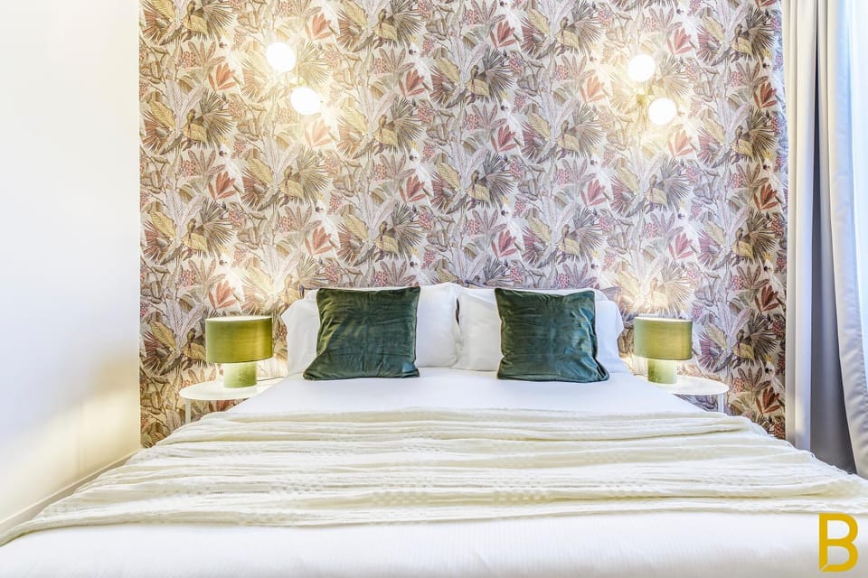Bed, Decorative detail, Bedroom