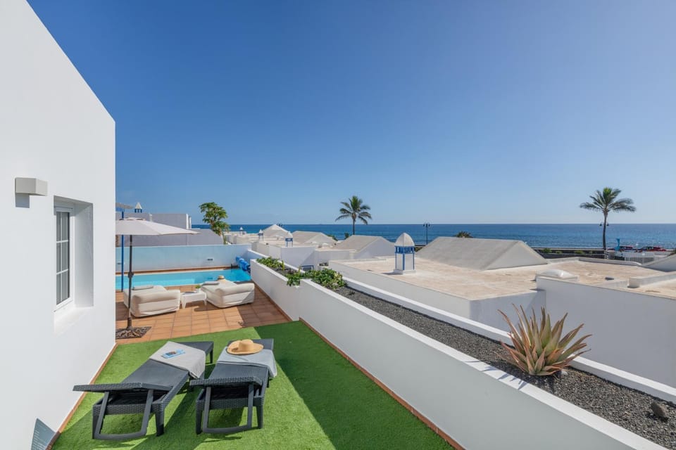 Property building, Living room, Swimming pool