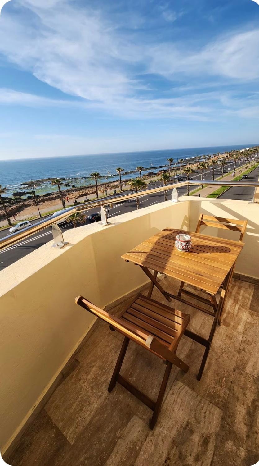 Apartement sur la corniche, vue sur mer Apartment in Rabat