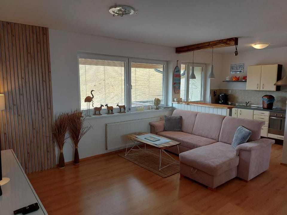 Kitchen or kitchenette, Living room, Seating area, Dining area, pet friendly
