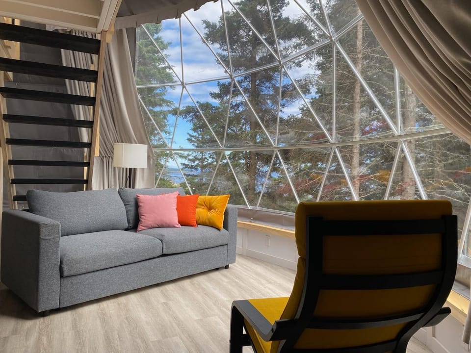 Living room, Seating area, Sea view