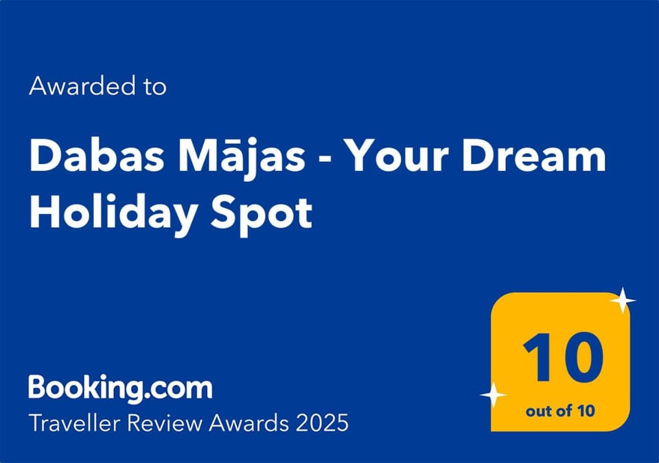 Dabas Mājas - Your Dream Holiday Spot cooperated with STARLINK internet Villa in Latvia