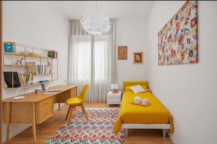 Bed, Photo of the whole room, Bedroom, hair dresser