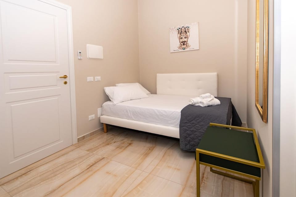 Bed, Photo of the whole room, Bedroom, towels, wardrobe
