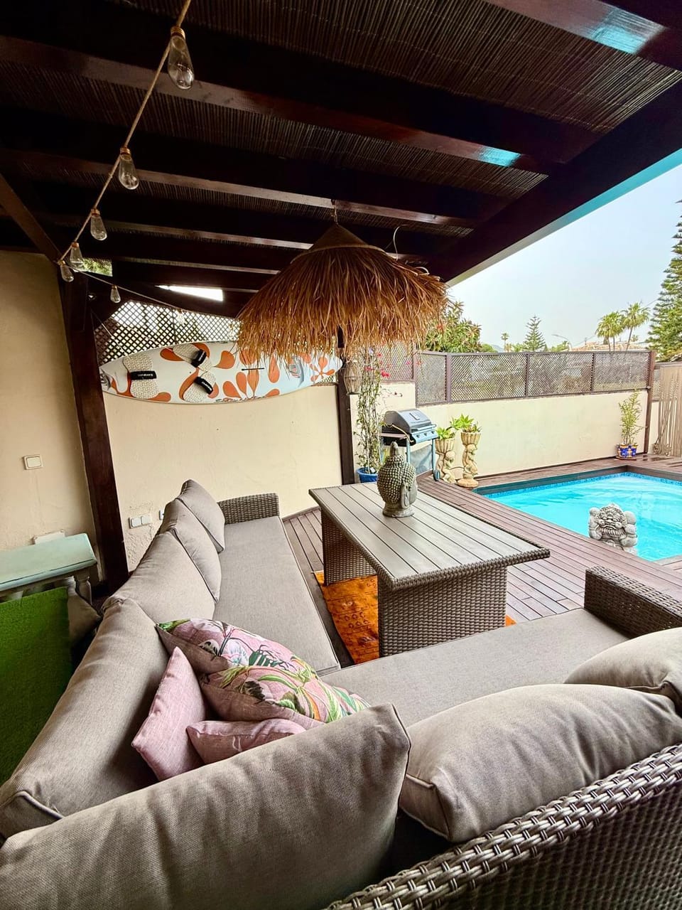 Day, View (from property/room), Balcony/Terrace, Seating area, Swimming pool