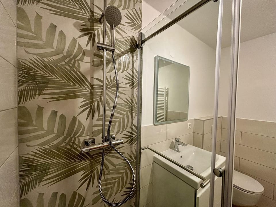 Shower, Toilet, Bathroom, towels