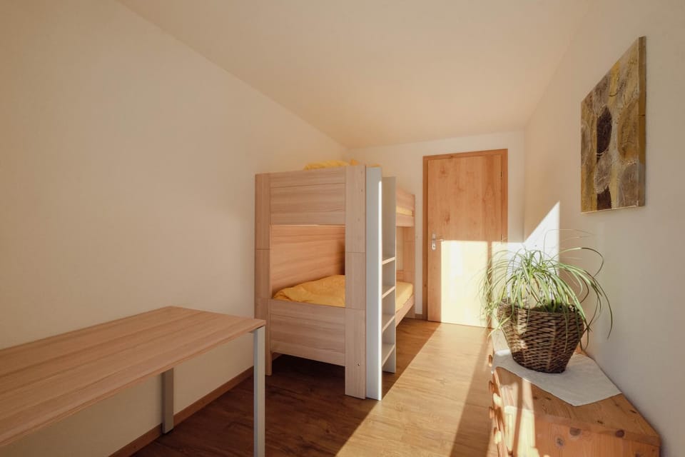 Photo of the whole room, bunk bed