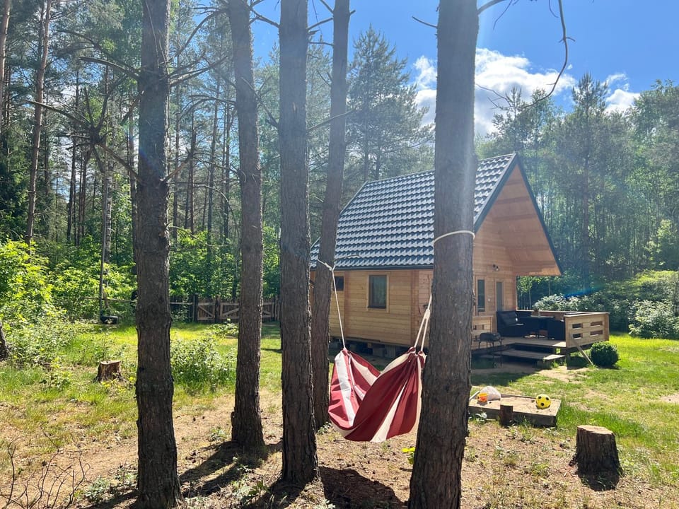 Domek z balią w lesie na Mazurach House in Poland