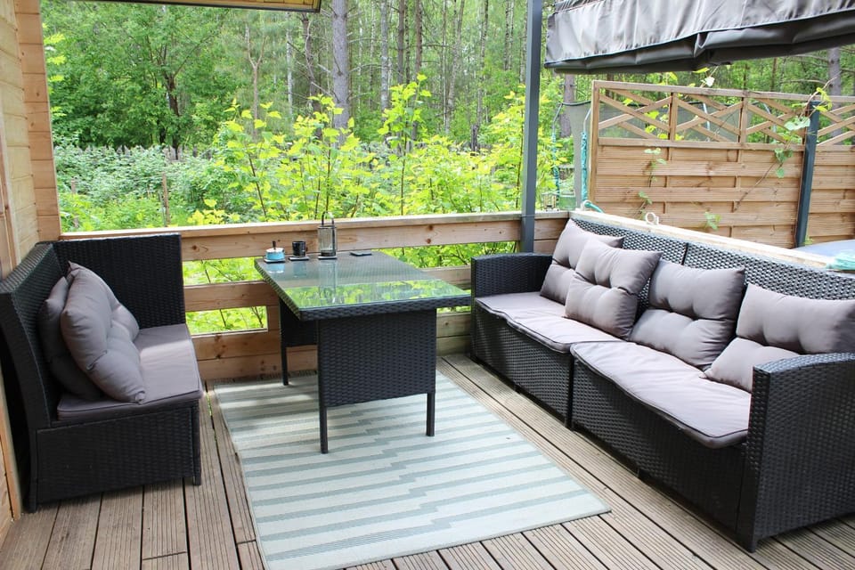 Domek z balią w lesie na Mazurach House in Poland