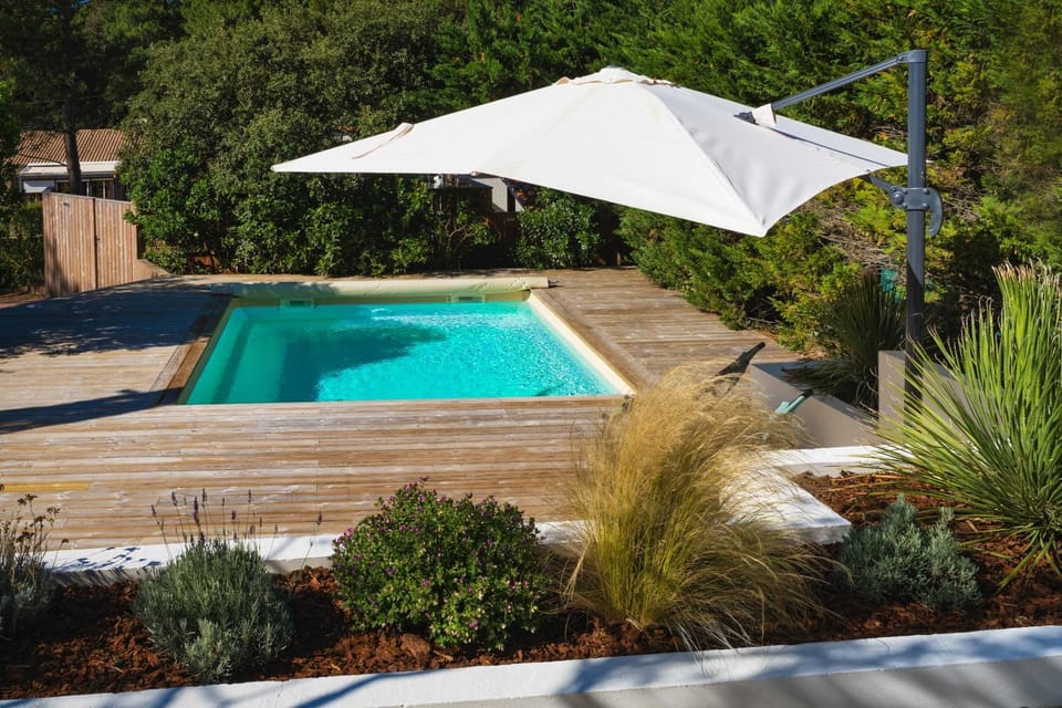 Garden, Garden view, Pool view, Swimming pool, sunbed