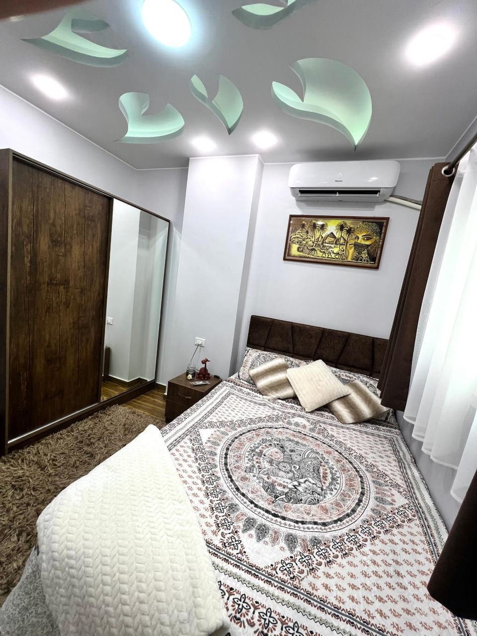 Bed, Bedroom, wardrobe