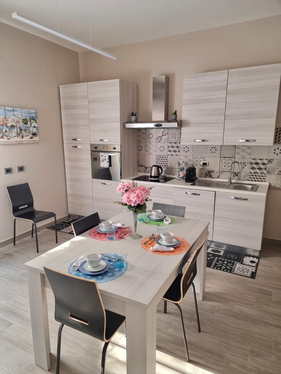 Kitchen or kitchenette, Dining area, dishwasher, pet friendly, stove, air conditioner