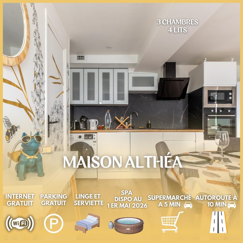 Property building, Property logo or sign, Coffee/tea facilities, Kitchen or kitchenette, Dining area, Text overlay, dishwasher, internet, internet, microwave, minibar, oven, pet friendly, stove, toaster, washing machine, kitchen