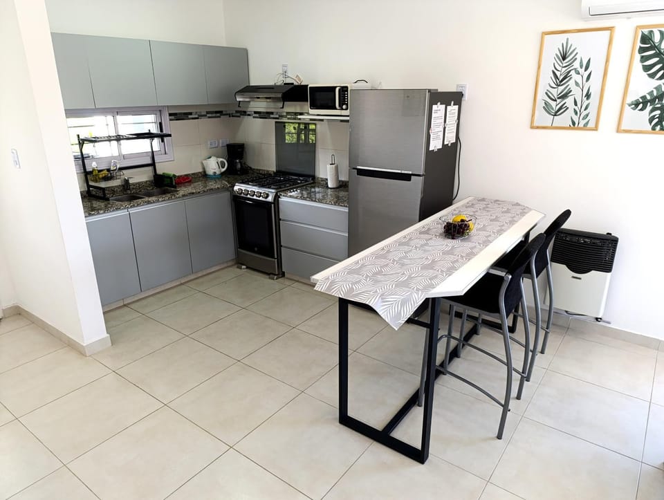 Kitchen or kitchenette, Dining area, oven, air conditioner