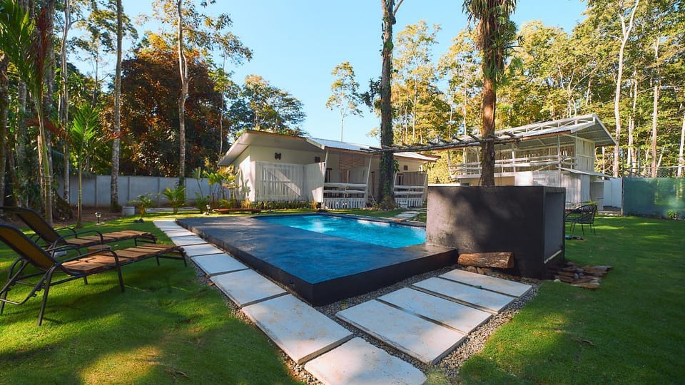 Property building, Patio, Day, Garden, Garden, Garden view, Pool view, Swimming pool, sunbed