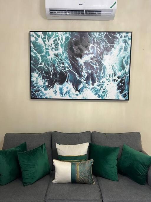 Living room, Seating area, air conditioner
