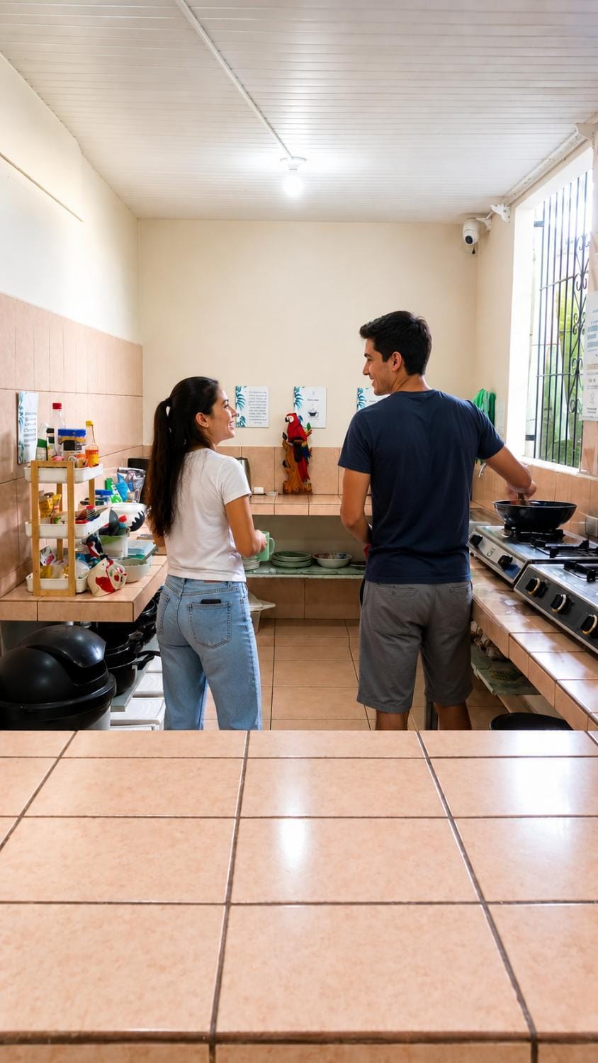 People, Kitchen or kitchenette, Guests, group of guests