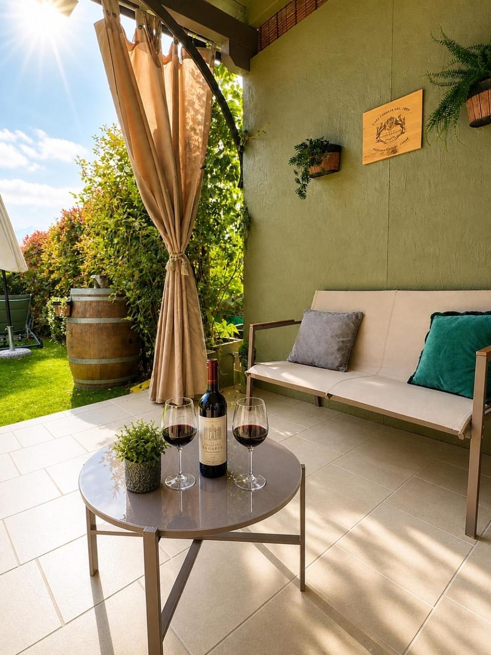 Patio, Garden, Garden view