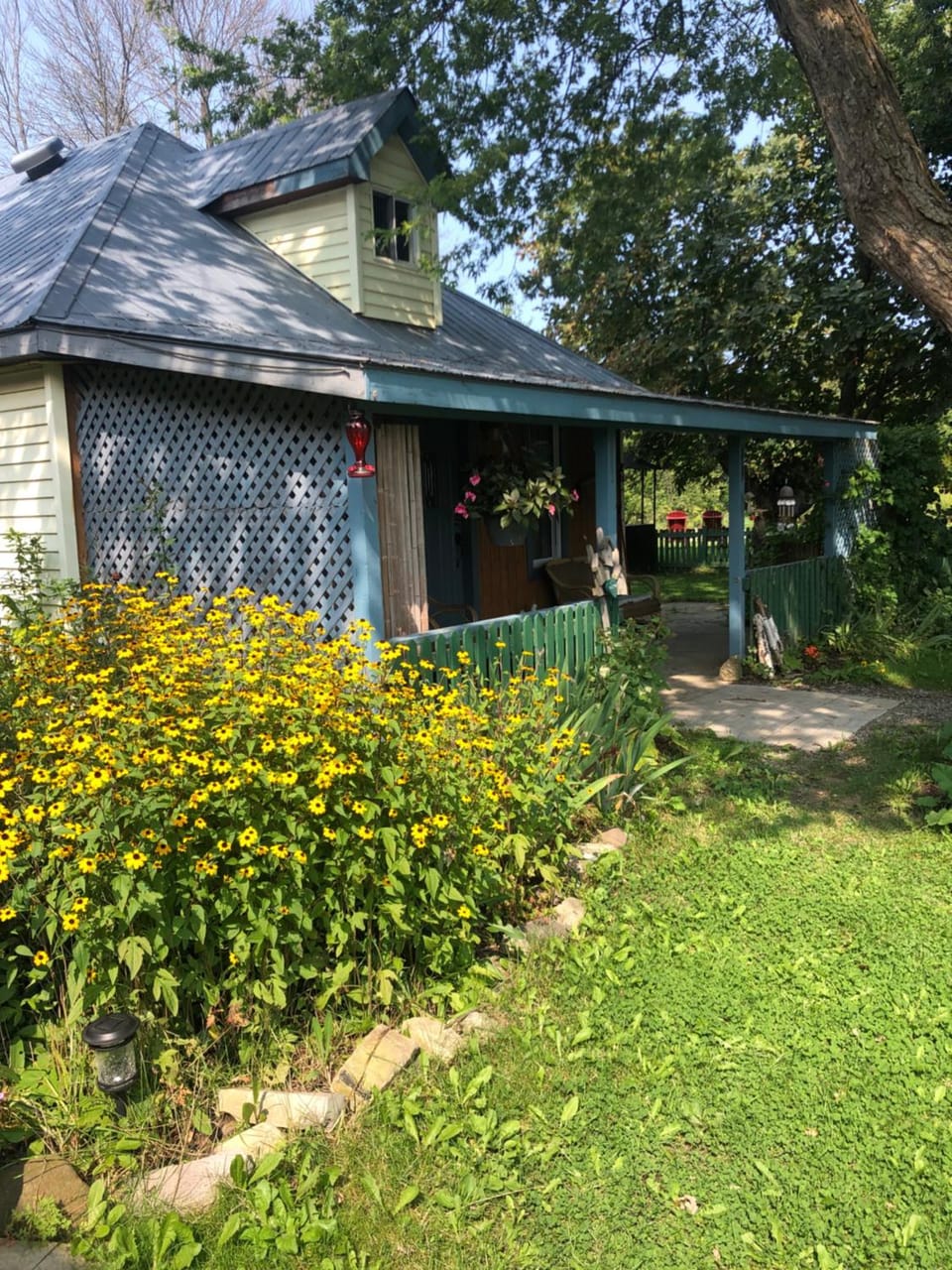 Property building, Spring, Day, Garden view