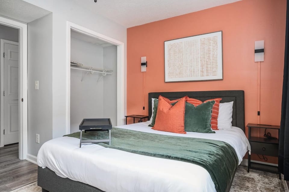 Bed, Photo of the whole room, Bedroom, wardrobe