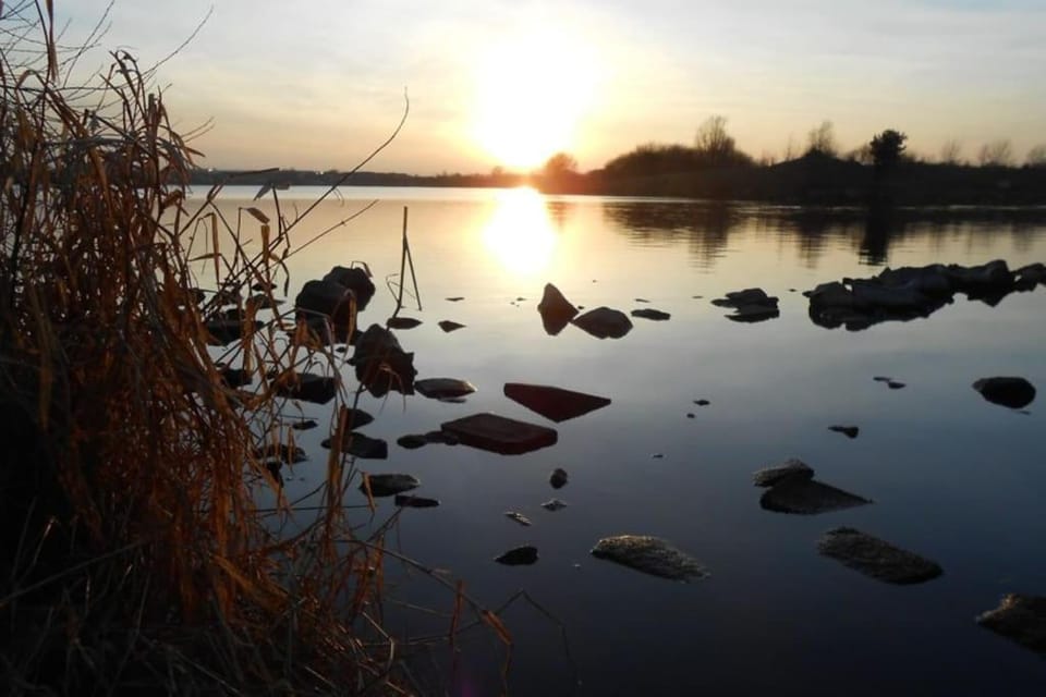 Lake view, Sunset