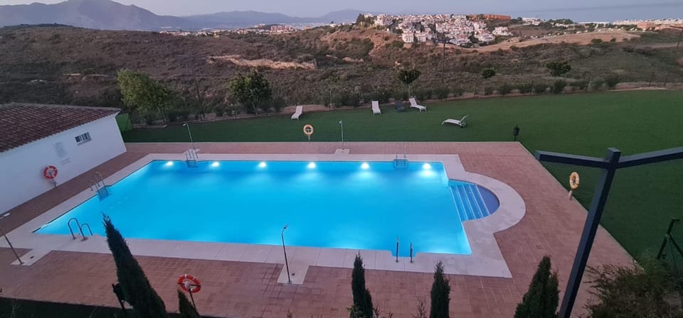 Natural landscape, Mountain view, Pool view, Swimming pool