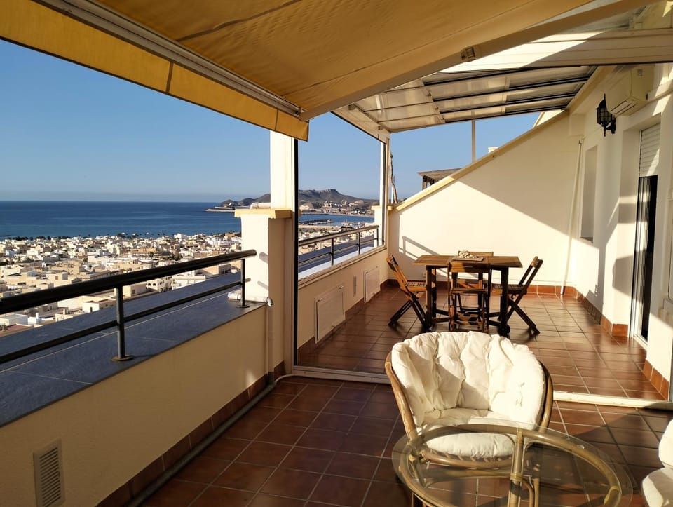 Natural landscape, View (from property/room), Balcony/Terrace, Sea view