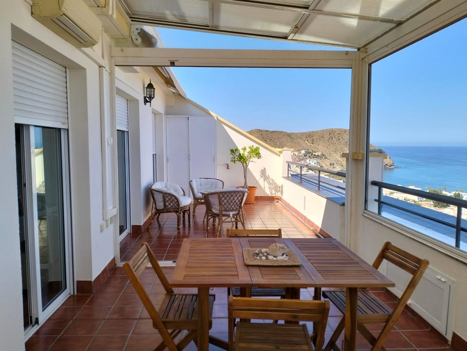Natural landscape, View (from property/room), Balcony/Terrace, Sea view