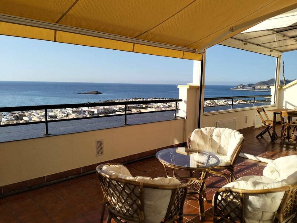 Natural landscape, View (from property/room), Balcony/Terrace, Sea view