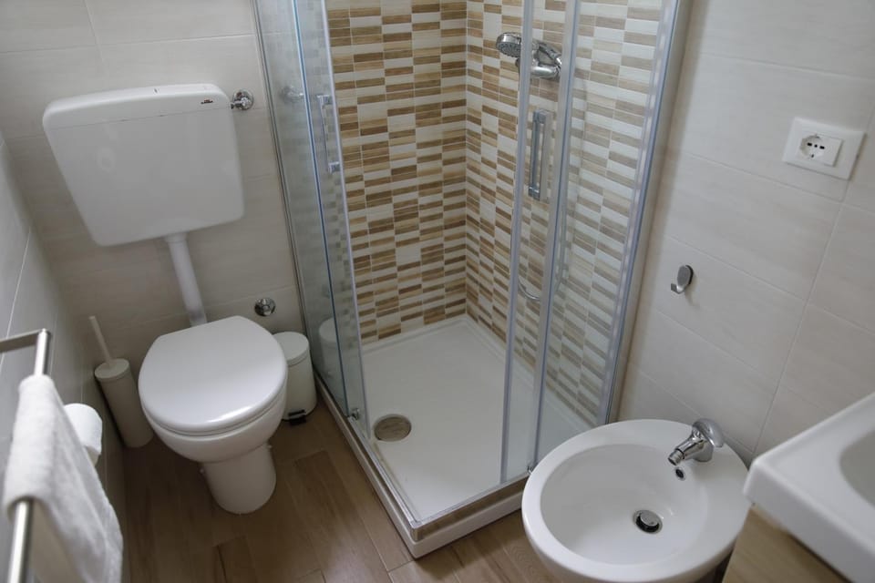 Shower, Toilet, Bathroom, bidet, towels