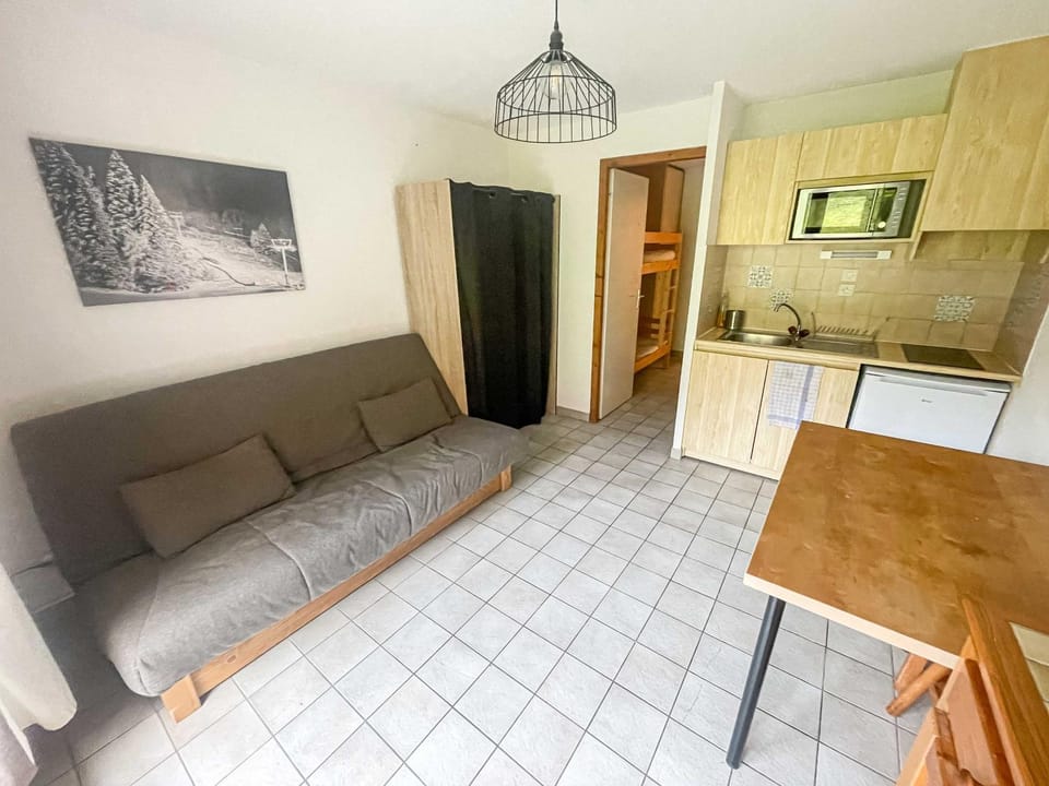 Joli studio 4 Pers 30m des pistes balcon plein Sud au Pieds des Pistes B27- DRAPS NON COMPRIS Apartment in Haute-Savoie