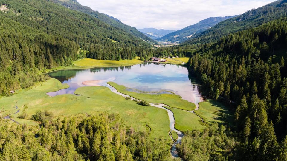 Nearby landmark, Natural landscape, Bird's eye view, Summer, Lake view