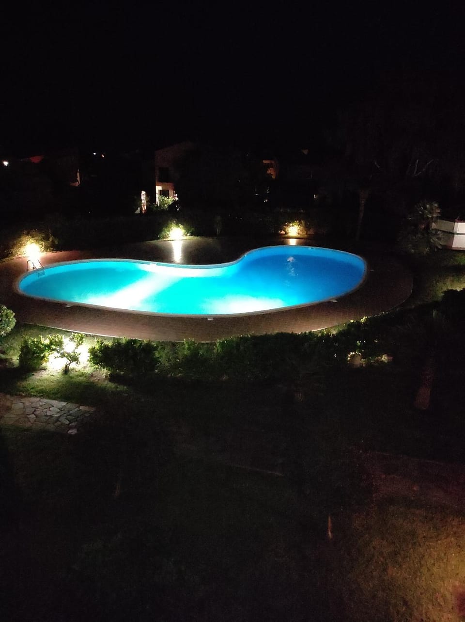 Night, Pool view