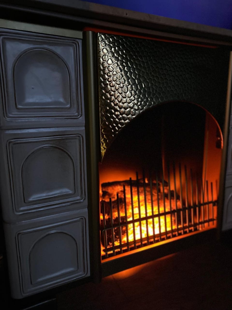 Living room, fireplace