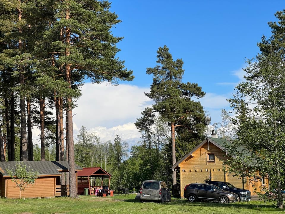 A house with a sauna at Arturs House in Estonia