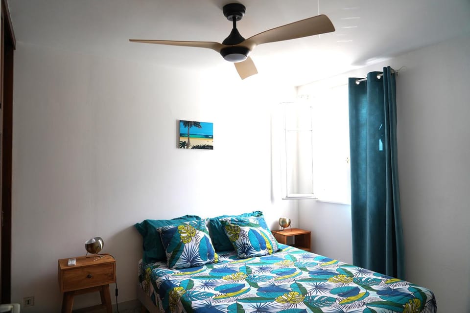 Bed, Photo of the whole room, Bedroom, fireplace, air conditioner