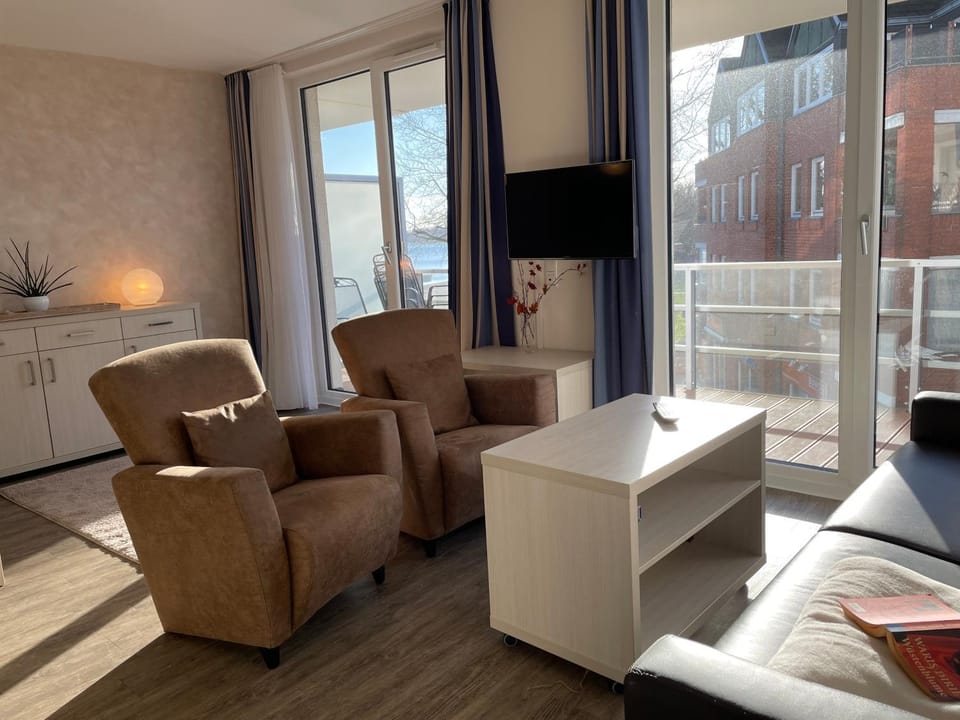 Apartment 15 "Sturmmöwe", Blickrichtung Strand Offenes Meer Apartment in Eckernförde