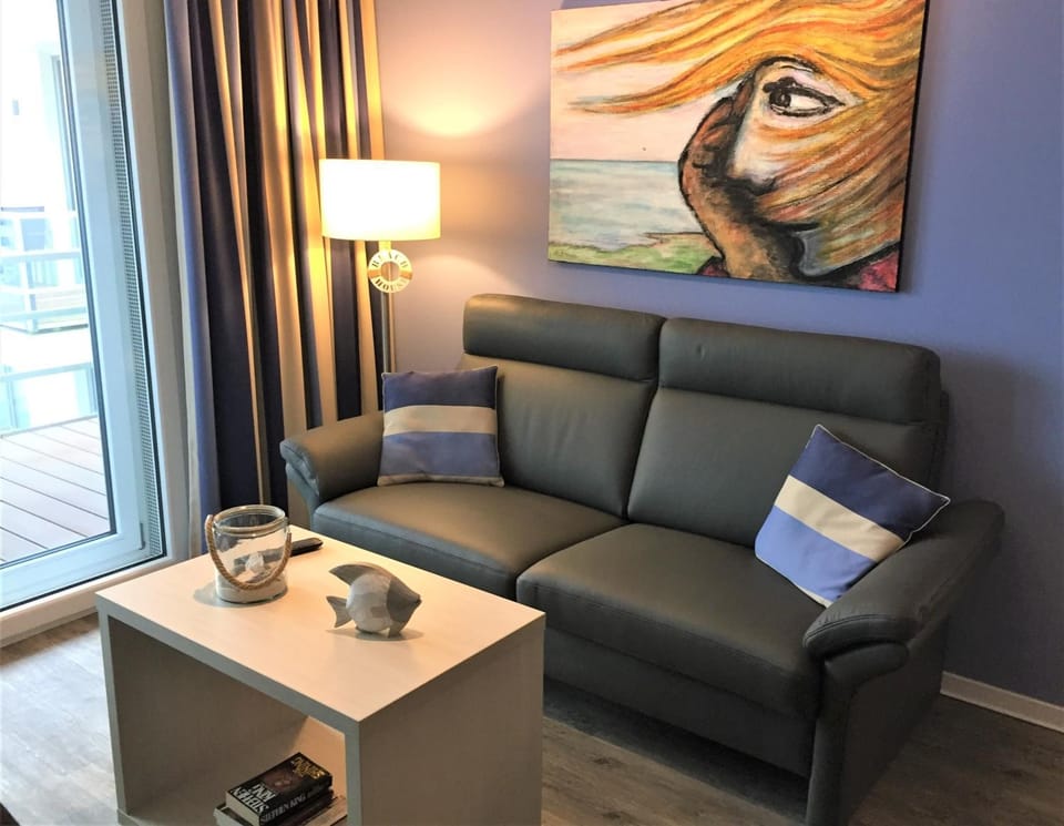 Apartment 33 "Fördetraum" mit Sauna, Apartmenthaus Hafenspitze Blickrichtung offene See Apartment in Eckernförde