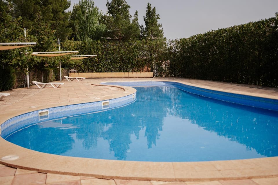 Pool view, sunbed