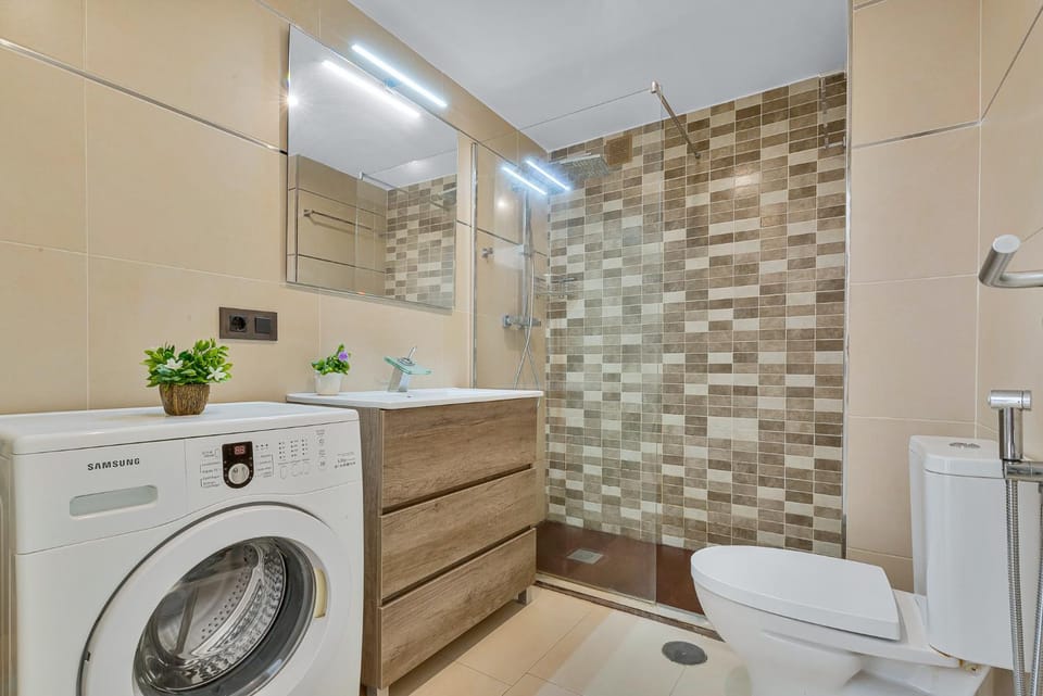 Shower, Bathroom, washing machine