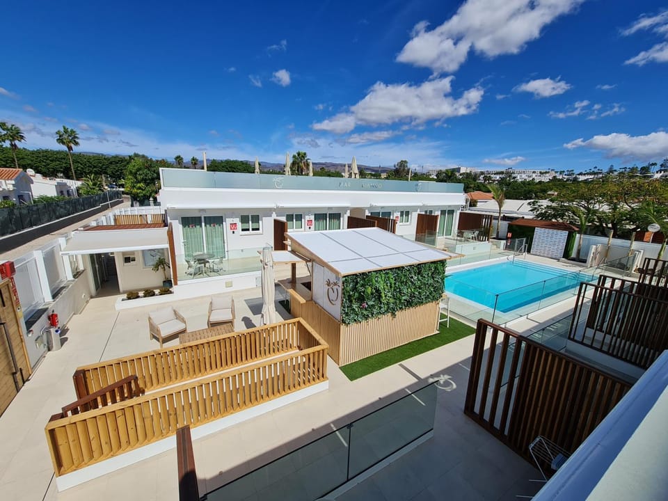 Property building, Bird's eye view, View (from property/room), Mountain view, Pool view