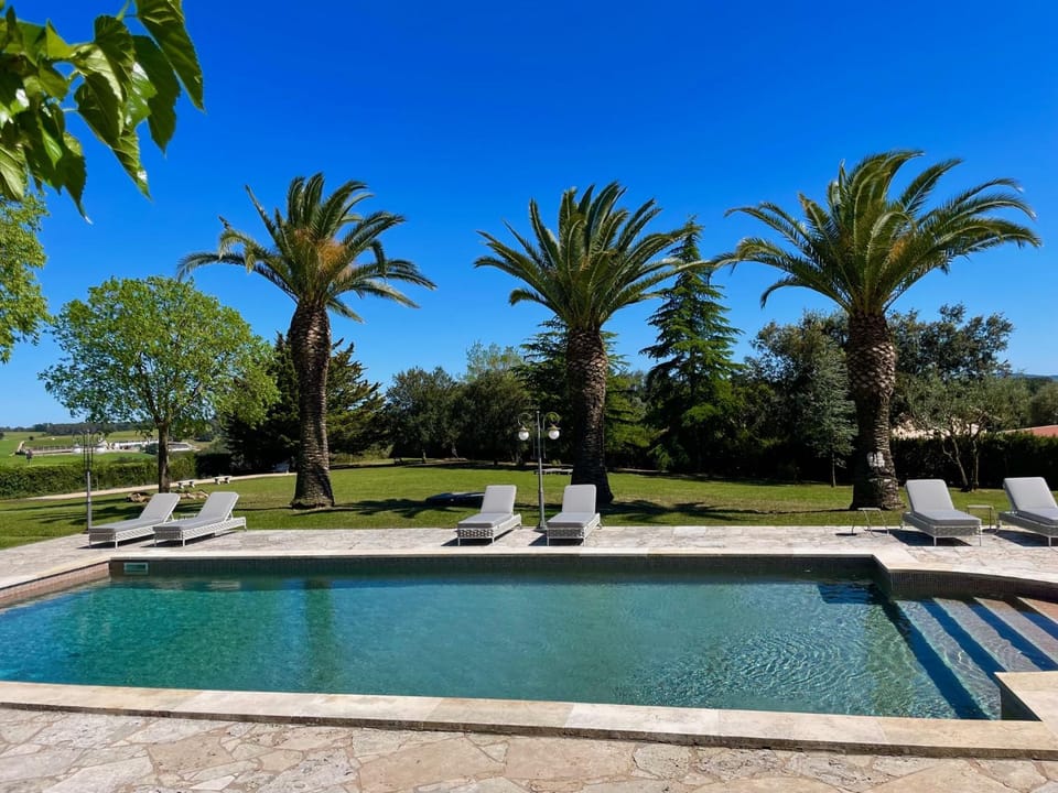 Spring, Day, Garden, Garden view, Pool view, Swimming pool, sunbed