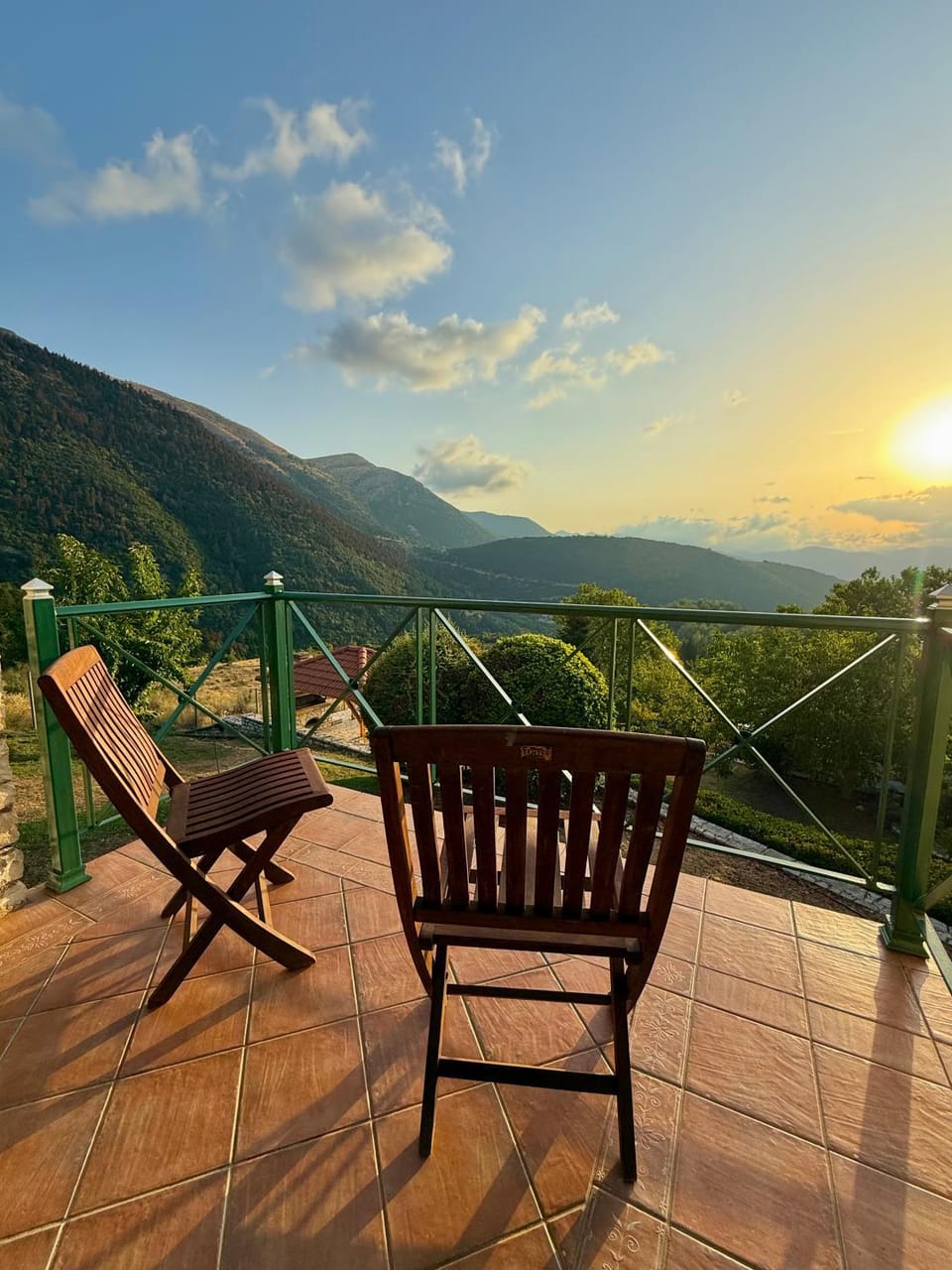 Day, Natural landscape, View (from property/room), Balcony/Terrace, Mountain view, Sunrise, Sunset
