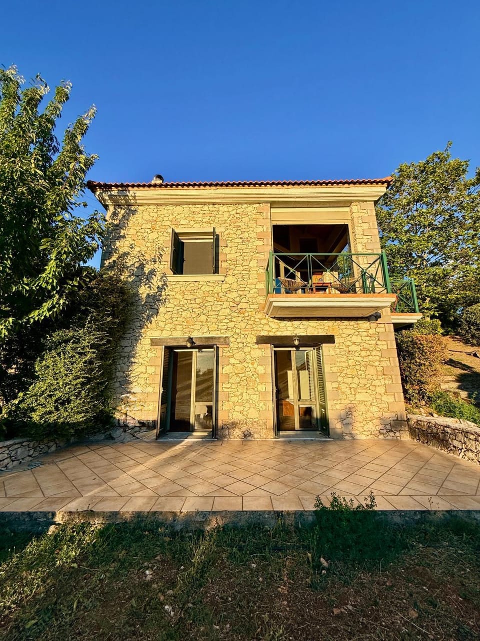 Kalavryta Villa Nano with fireplace and next the Ski Centre Villa in Peloponnese, Western Greece and the Ionian