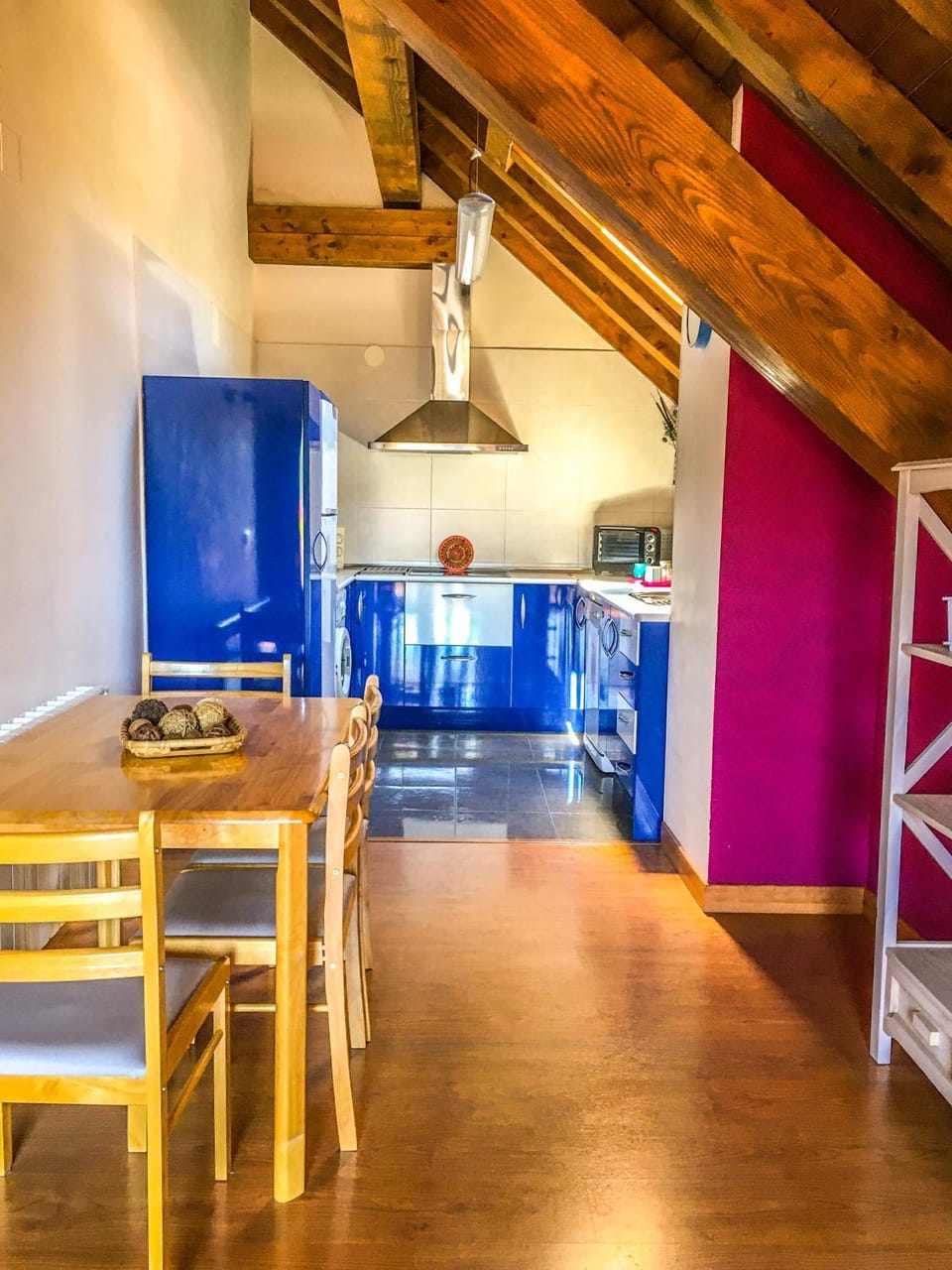 Kitchen or kitchenette, Dining area, stove