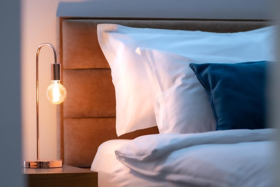 Bed, Decorative detail, Bedroom